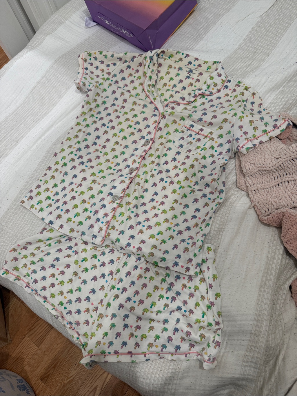 Roller Rabbit Stoney Clover Palm Dreams Polo Pajama Set